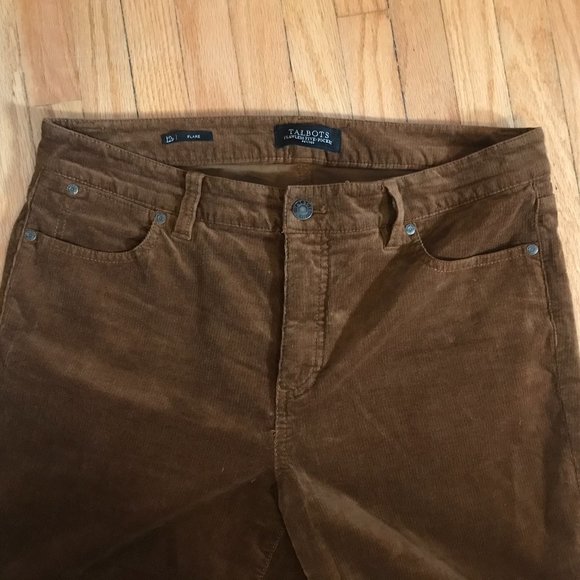 Brown corduroy flared pants - Talbot's - Picture 2 of 8